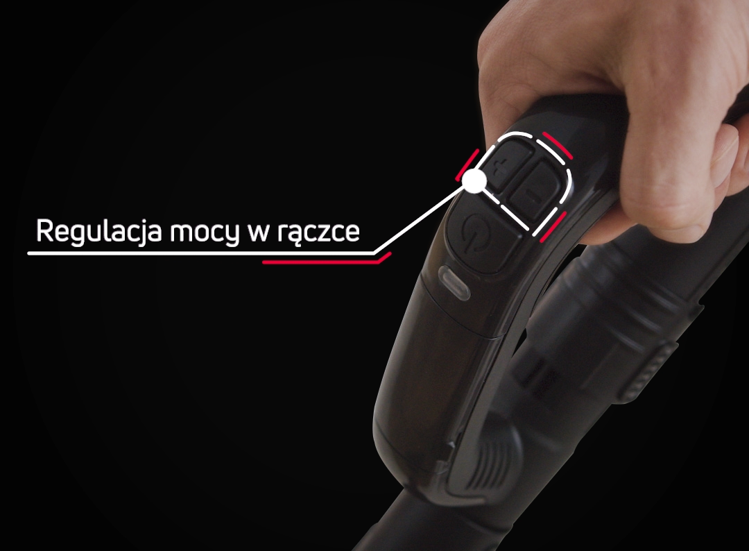 Regulacja mocy w rączce