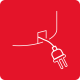 Schowek na przewód sieciowy