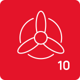 10 stopni pracy wentylatora