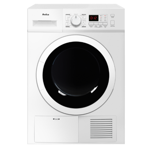 Suszarka biała ładowana od frontu marki Amica ADC82LD (E)