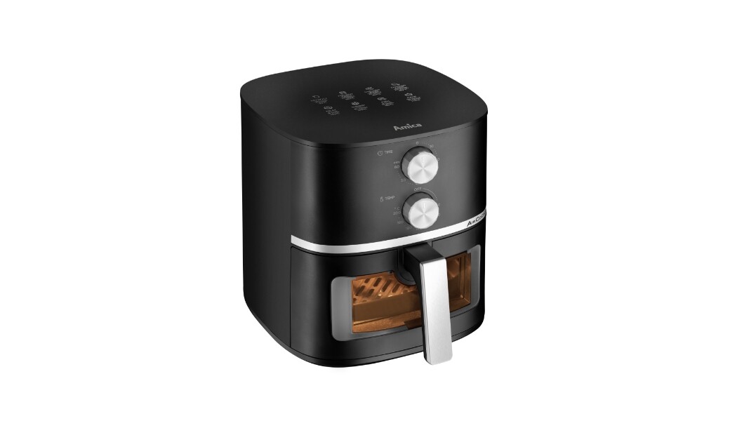 Frytkownica marki Amica AFM 2020; działające urządzenie 