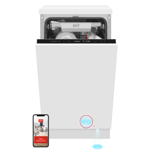 Zmywarka do zabudowy Amica kolor biały DIM46B6ELOCqD