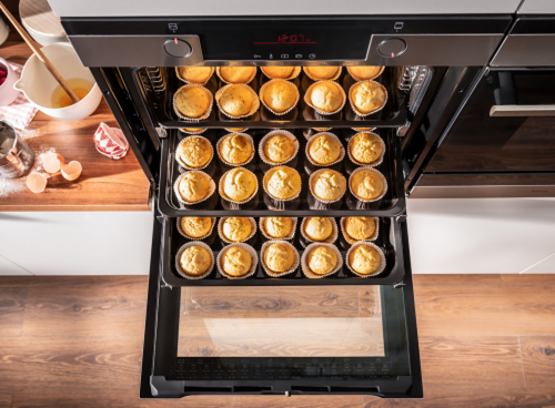 Równomierne pieczenie na kilku poziomach