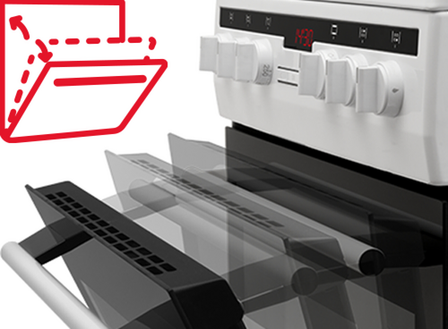 Grafika przedstawia funkcje SoftClose - miękkie domykanie