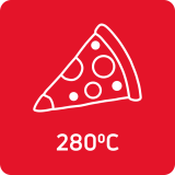 Funkcja Pizza 280°C